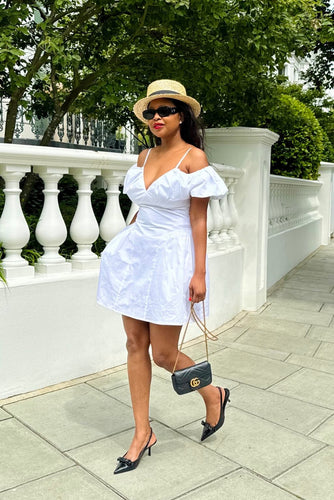 White Poplin Dress